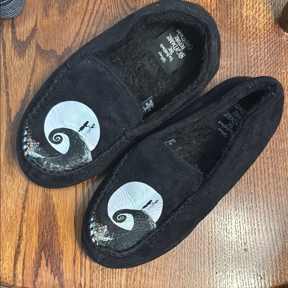 Disney nightmare before Christmas Black Slippers